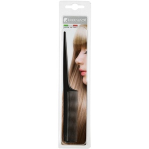 Pieptene clasic cu maner BOREAL B673, dinti desi, negru