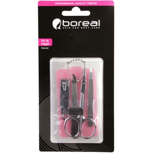 Set ingrijire unghii BOREAL, 4 piese, argintiu