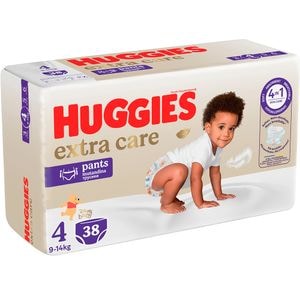 Scutece chilotel HUGGIES Extra Care Pants Mega nr 4, Unisex, 9-14 kg, 38 buc