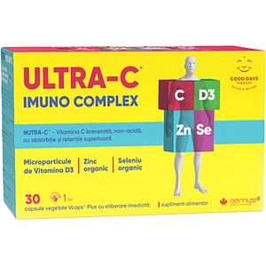 Supliment alimentar Ultra-C Imuno Complex Barnys, 30 capsule, GOOD DAYS THERAPY
