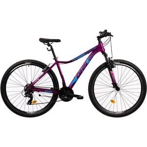 Bicicleta MTB DHS Terrana 2922 M, roata 29", 21 viteze, schimbator Shimano, frana V-brake, violet