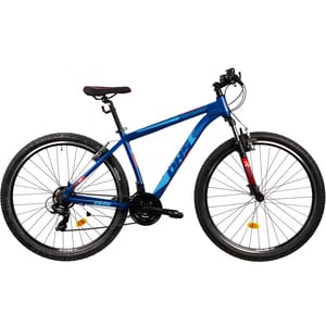 Bicicleta MTB DHS Terrana 2923 L, roata 29", 21 viteze, schimbator Shimano, frana V-brake, albastru