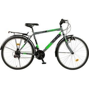 Bicicleta de oras RICH Meridian R2635A, roata 26", 18 viteze, schimbator Saiguan, frana V mecanica, gri