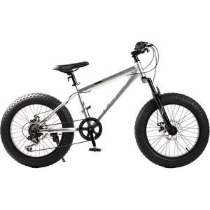 Bicicleta copii VELORS V2019B, roata 20", 7 viteze, frana disc mecanica, argintiu