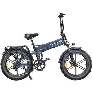 Bicicleta asistata electric ULZOMO Dune, roata 20", motor 750W, viteza maxima 25km/h, albastru
