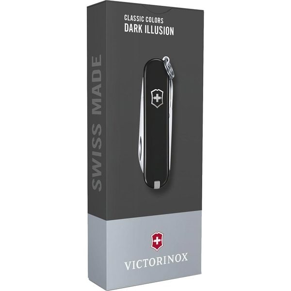 Briceag VICTORINOX Classic SD 0.6223.3G, maner poliamida, negru