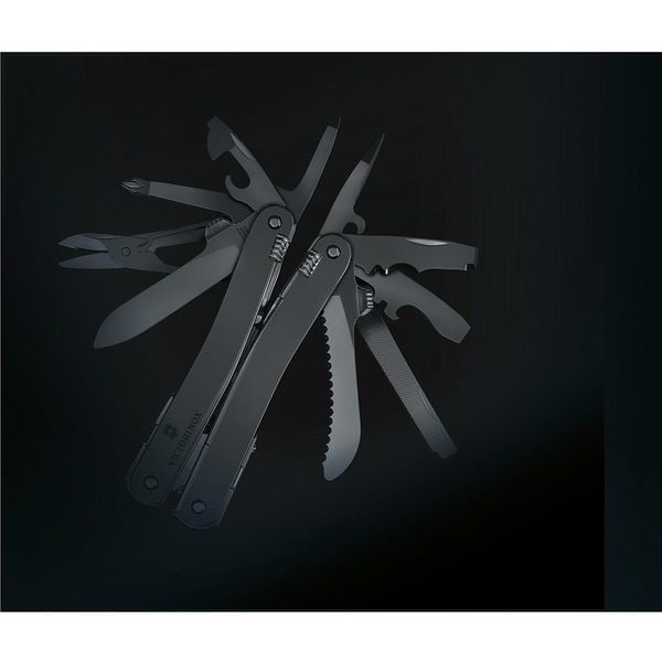 Cleste multifunctional VICTORINOX Swiss Tool Spirit MX 3.0226.M3N, maner otel, negru