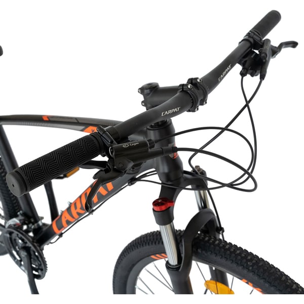 Bicicleta MTB-HT CARPAT C2788HNP, 27.5", cadru aluminiu, negru-portocaliu