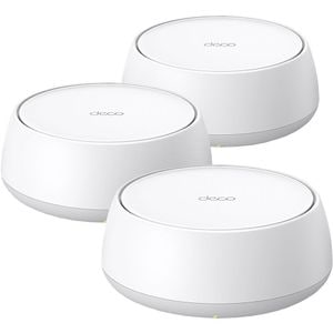Sistem Wireless Mesh Gigabit TP-LINK Deco BE25 BE3600, Wi-Fi 7, Dual Band 688 + 2882 Mbps, 3 buc, alb