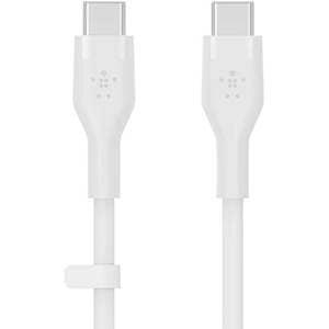 Cablu date BELKIN CAB009bt2MWH, USB-C - USB-C, 2m, alb