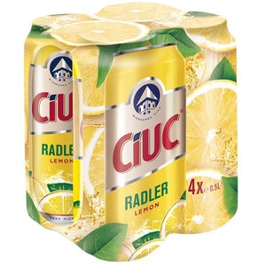 Bere cu arome Ciuc Radler Lemon bax 0.5L x 4 doze