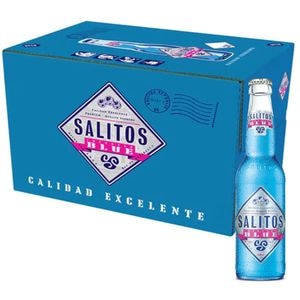 Bere cu arome Salitos Blue bax 0.33L x 24 sticle