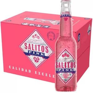 Bere cu arome Salitos Pink bax 0.33L x 24 sticle