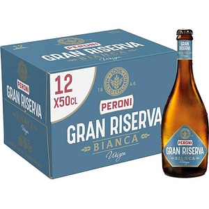 Bere alba Peroni Gran Riserva Bianca bax 0.5L x 12 sticle