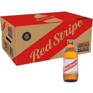 Bere blonda Red Stripe bax 0.33L x 24 sticle 