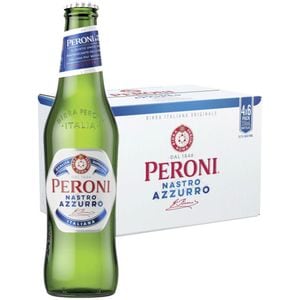 Bere blonda Peroni Nastro Azzurro Import Italia bax 0.33L x 24 sticle
