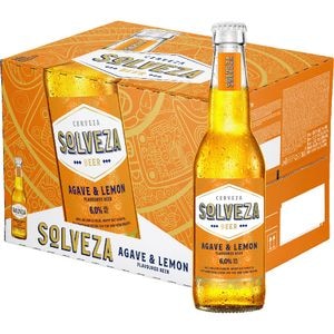 Bere cu arome Solveza Cerveza Tequila bax 0.33L x 24 sticle