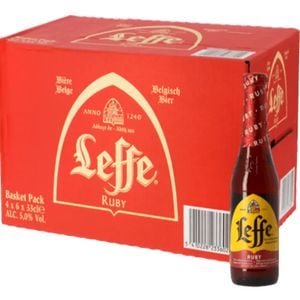 Bere rosie Leffe Ruby bax 0.33L x 24 sticle