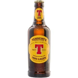 Bere blonda Tennent's 1885 Lager bax 0.33L x 24 sticle