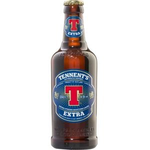 Bere blonda Tennent's Extra bax 0.33L x 24 sticle
