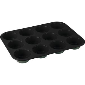 Tava briose BERLINGER HAUS BH 7946, 12 forme, 35 x 26.5 cm, otel, verde mat