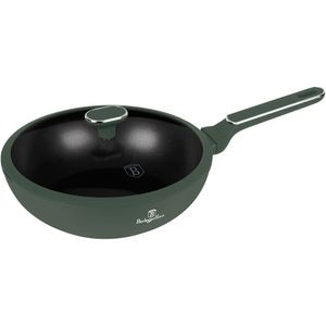 Tigaie Wok BERLINGER HAUS BH 8159, 28cm, aluminiu, verde mat