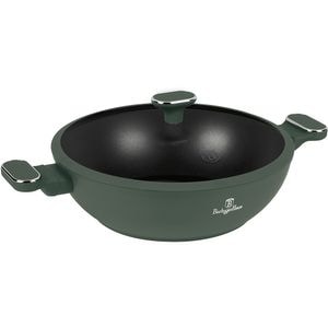 Tigaie Wok BERLINGER HAUS BH 8160, 30cm, aluminiu, verde mat