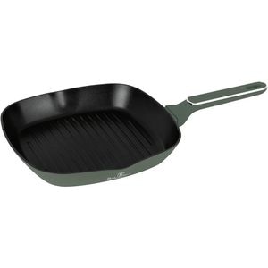 Tigaie grill BERLINGER HAUS BH 8161, 28cm, aluminiu, verde mat