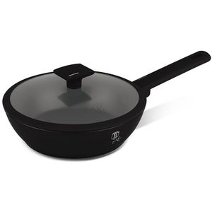 Tigaie adanca BERLINGER HAUS BH8179 Matte Black, 24cm, aluminiu, negru