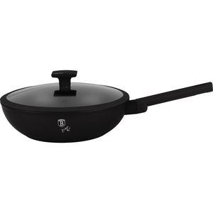 Tigaie Wok BERLINGER HAUS BH8181, 28cm, aluminiu, negru