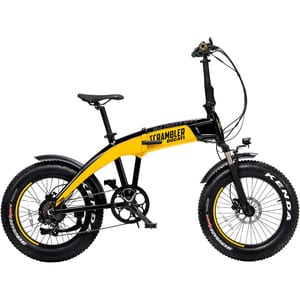 Bicicleta asistata electric DUCATI SCR-E (Scrambler), 20 Inch, pliabila, negru-galben