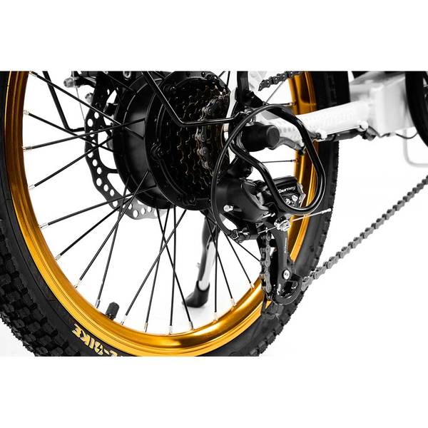 Bicicleta asistata electric ARGENTO E-MOBILITY Piuma-S, roata 20", motor 250W, viteza max 25Km/h, alb