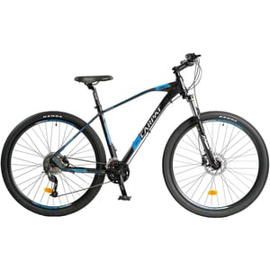 Bicicleta MTB CARPAT C2989H, roata 29", 27 viteze, schimbator Shimano, frana disc hidraulica, negru-albastru