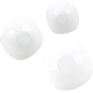 Set boluri MYRIA MC4045, 3 piese, sticla opal, alb