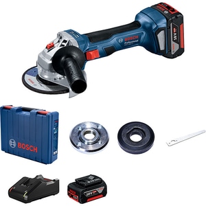 Polizor unghiular (flex) BOSCH Professional GWS 180-LI 06019H9021, 18V, 2 acumulatori 4Ah, 125mm, 11000RPM, motor brushless, valiza transport