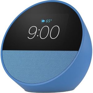 Boxa inteligenta AMAZON Echo Spot (2024), Control Voce Alexa, Bluetooth, Wi-Fi, albastru