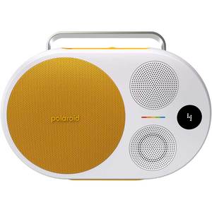 Boxa portabila POLAROID P4, 60W, Bluetooth, galben-alb