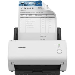 Scanner Brother ADS-4100, A4, USB, Retea, alb