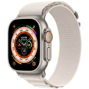 Bratara pentru APPLE Watch 49mm Starlight Alpine Loop - Small, MQE53ZM/A