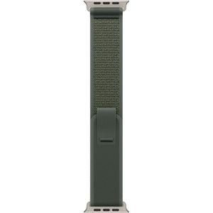 Bratara pentru APPLE Watch 49mm Green Trail Loop - M/L - Natural Titanium Finish, MXTP3ZM/A