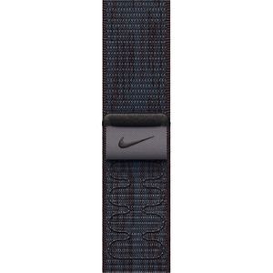 Bratara pentru APPLE Watch 46mm Sport Loop Black/Blue Nike, MYJD3ZM/A