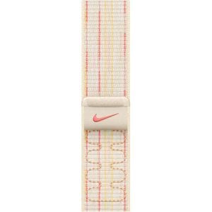 Bratara pentru APPLE Watch 46mm Sport Loop Starlight/Pink Nike, MYJE3ZM/A