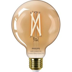 Bec LED Smart PHILIPS 8719514372207, E27, 7W, 640lm, Wi-Fi, lumina variabila, compatibil Alexa, Google Assistant