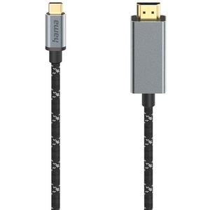 Cablu HDMI - USB Type-C HAMA 200507, 1.5m, gri