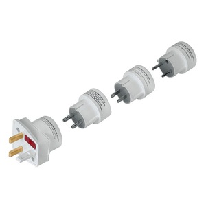 Set Adaptoare De Priza Hama 44220 Eu Usa Alb