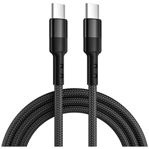 Cablu date Myria MY9091FRF, USB-C - USB-C, 1m, negru