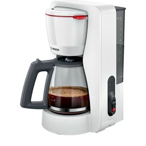 Cafetiera BOSCH MyMoment TKA2M111, 1.4l, 1200W, 15 cesti, alb-gri inchis