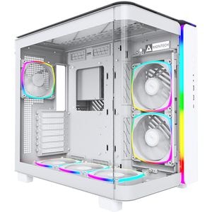 Carcasa PC MONTECH King Pro 95, USB Type-C, fara sursa, iluminare ARGB, alb