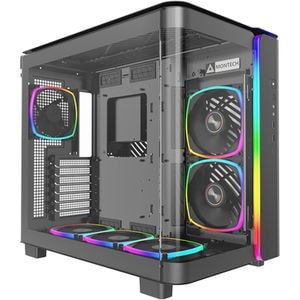 Carcasa PC MONTECH King Pro 95, USB Type-C, fara sursa, iluminare ARGB, negru