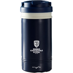 Cana calatorie MYRIA Echipa Nationala de Fotbal MY4899BLFRF, 0.45l, inox, albastru